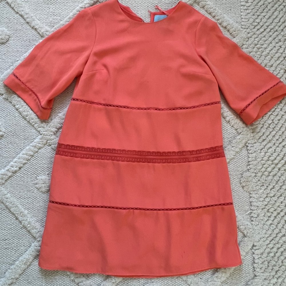 Size 2 CeCe Coral dress with 3/4 length sleeves from Nordstrom